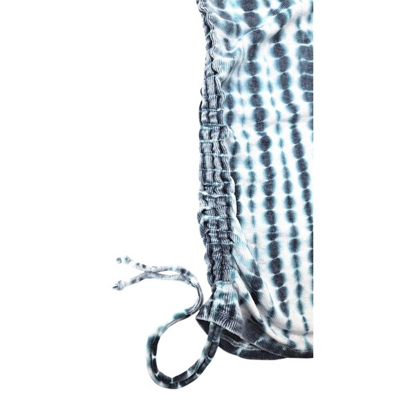 Chaser Tie Dye Scoop Tank Top Side Shirring Women Size Small Ribbed Blouse New - Picture 5 of 6